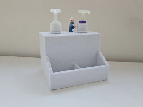 Dispenser Sabun Ganda Model Cetak 3D