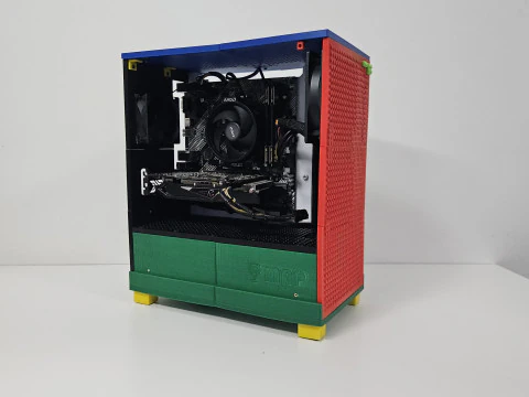 Design del case del PC ispirato ai LEGO Modello di stampa 3D