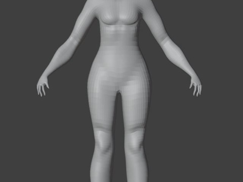 Female body model 3D Model
