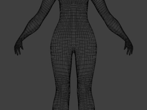 Female body model 3D Model