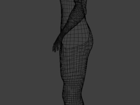 Female body model 3D Model