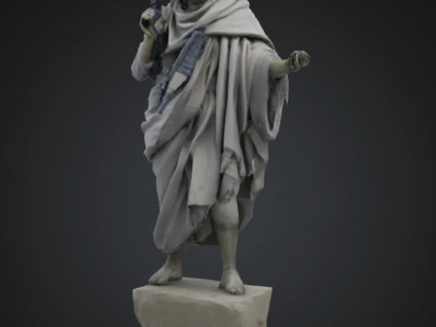 ショットガンミニを持った犬 3Dモデル