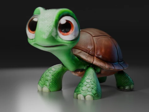 ターボタートル 3Dプリントモデル