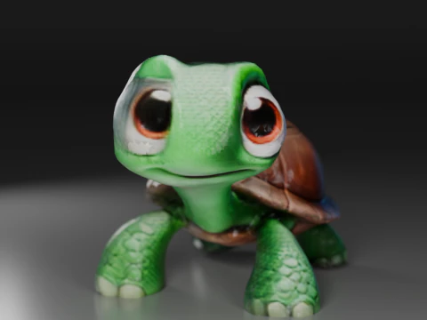 Turbo Turtle 3D Print Model