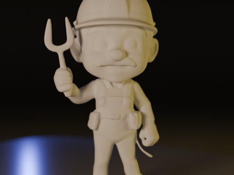 Worker 3D Print Model