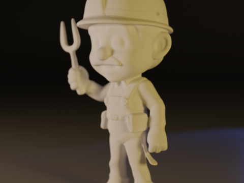 Worker 3D 打印模型