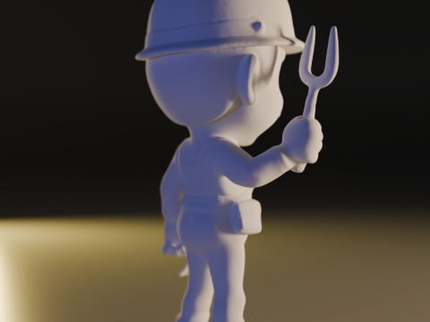 Worker 3D 打印模型
