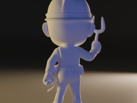 Worker 3D 打印模型
