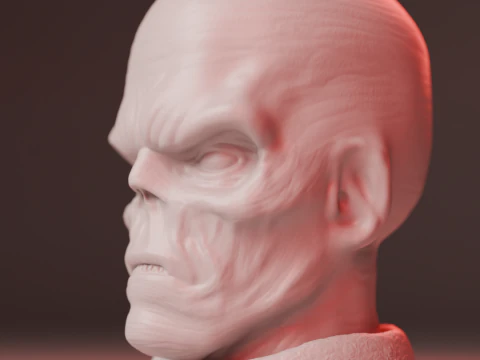 Red Skull 3D Print Model