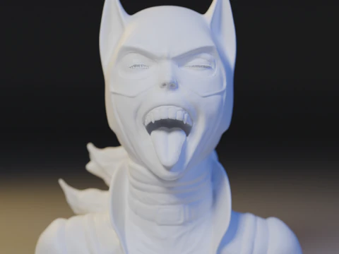 A mulher-gato Modelo de Impressão 3D