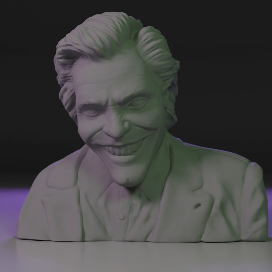 Joker 3D Print Model .c4d .max .obj .3ds .fbx .stl .blend 