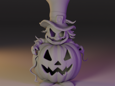 Devil pumpkin 3D Baskı Modeli