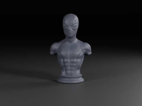 Bust of spider man 3D Baskı Modeli