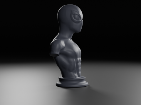 Bust of spider man 3D 打印模型