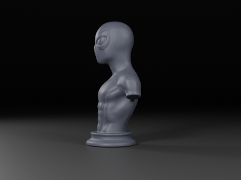 Bust of spider man 3D 打印模型
