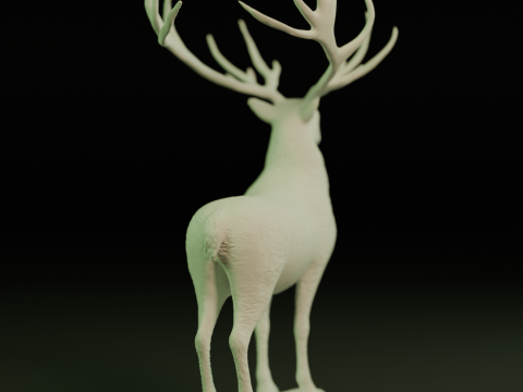 Young deer Modello di stampa 3D