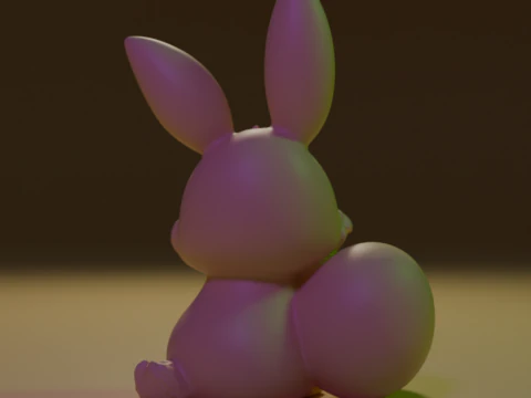 Coelhinho da P&aacute;scoa Modelo de Impressão 3D