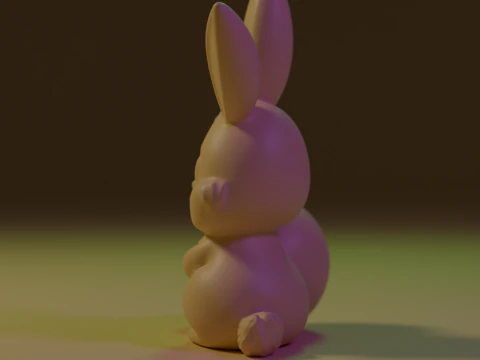 Coelhinho da P&aacute;scoa Modelo de Impressão 3D