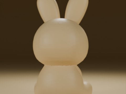 White easter bunny 3D Принт Модель