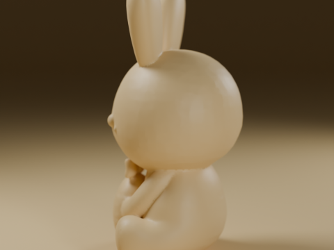 White easter bunny 3D Принт Модель