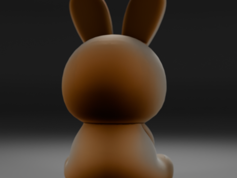 White easter bunny 3D Принт Модель