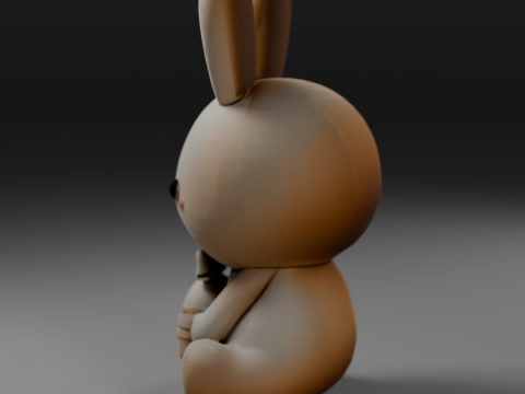 White easter bunny 3D Принт Модель