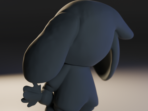 Sleepy easter bunny 3D-printmodel