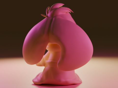 Rabbit drinking hot chocolate 3D 프린트 모델