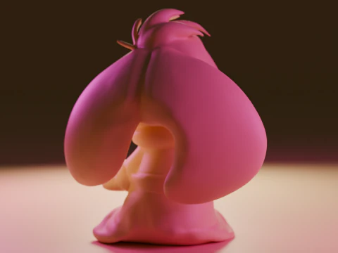 Rabbit drinking hot chocolate 3D Print Model