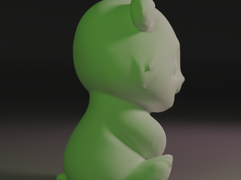 Cute panda bear Modelo de Impressão 3D