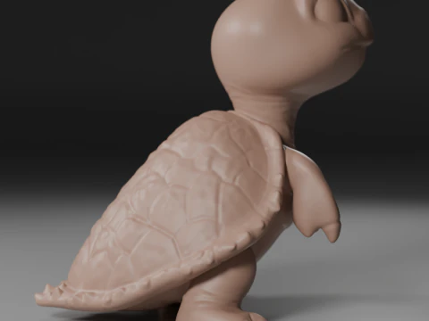 Cute turtle 3D Print Model