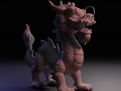 Chinese dragon Modello di stampa 3D