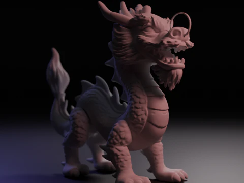 Chinese dragon 3D Print Model