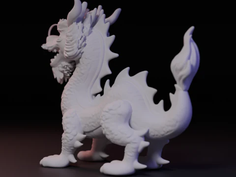 Chinese dragon 3D Print Model