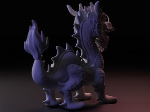 Chinese dragon Modello di stampa 3D