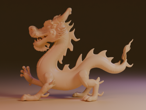 Chinese dragon 3D Print Model
