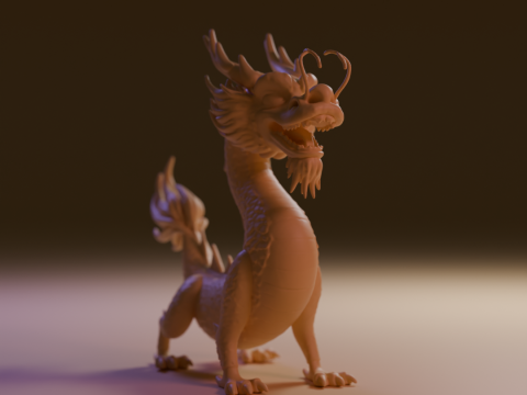 Chinese dragon Model Cetak 3D