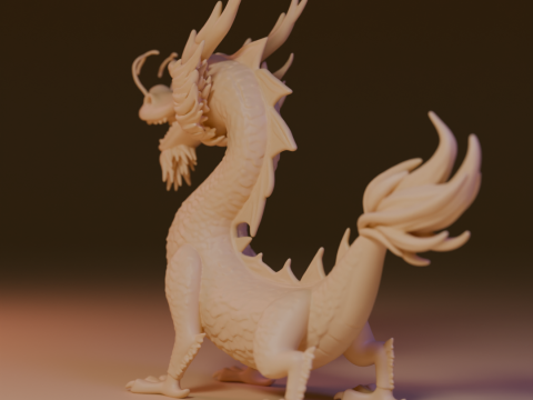 Chinese dragon 3D Принт Модель