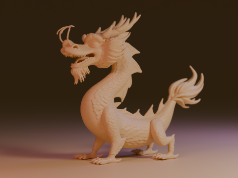 Chinese dragon 3D Принт Модель