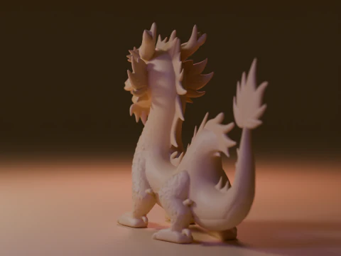 Chinese dragon 3D Print Model