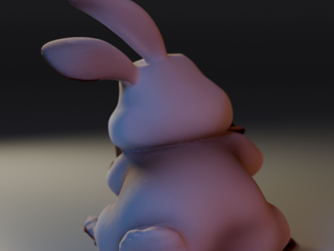 Easter bunny eating 3Dプリントモデル