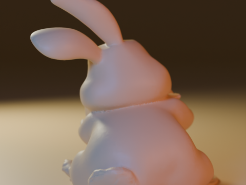 Easter bunny eating 3Dプリントモデル