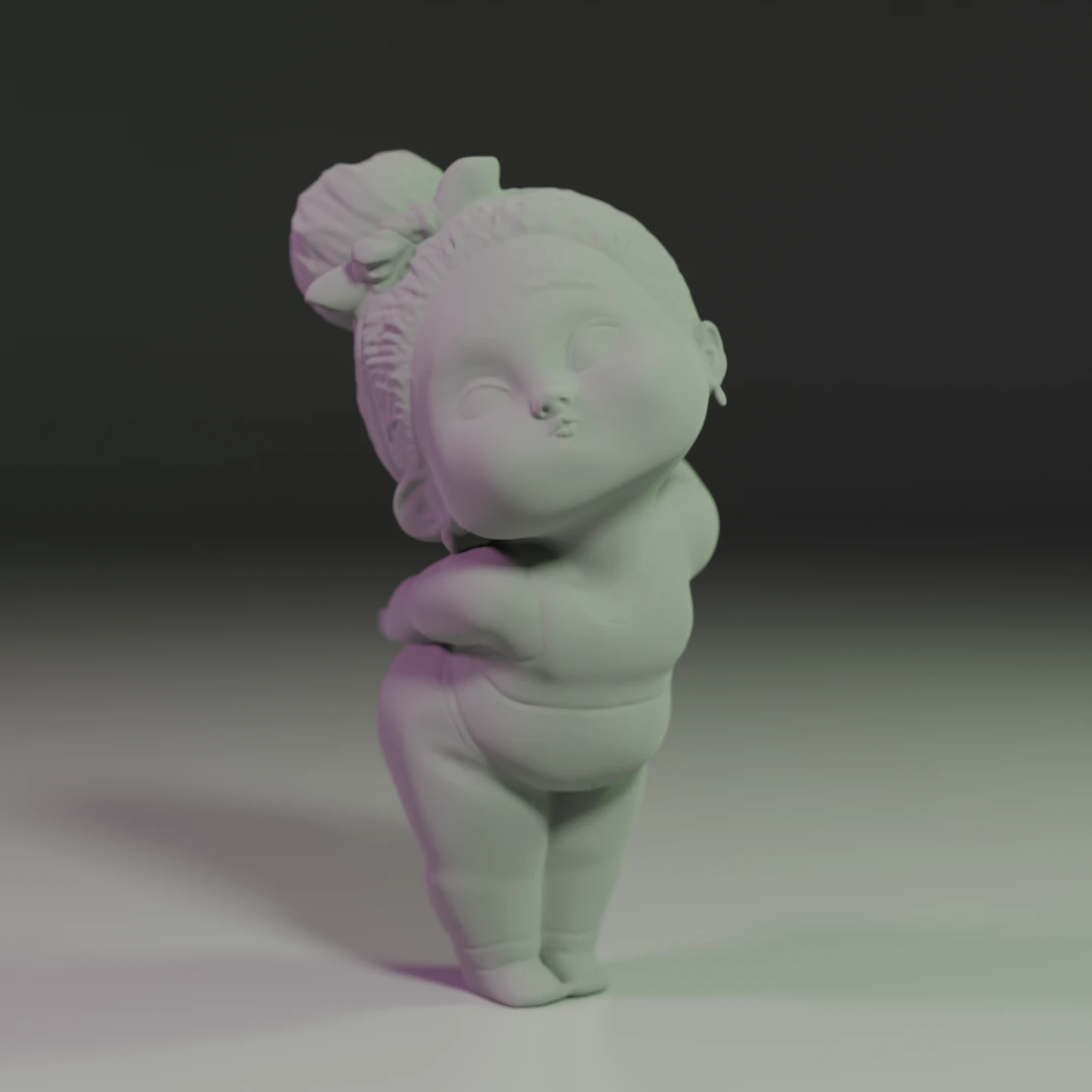 Mini Fitness Star 3D Print Model .c4d .max .obj .3ds .fbx .stl .blend