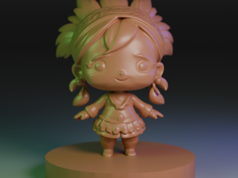 Funko indigenous 3Dプリントモデル