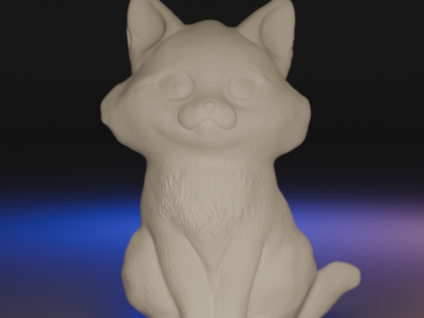 Cute and elegant cat Modello di stampa 3D
