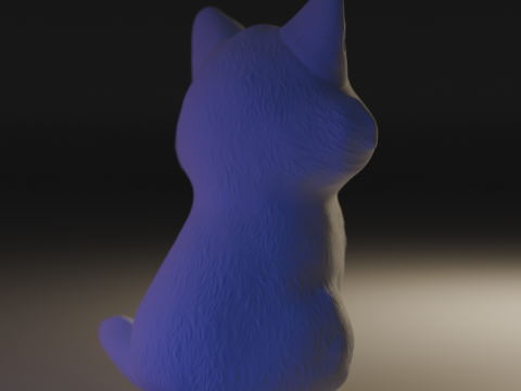 Cute and elegant cat Modello di stampa 3D