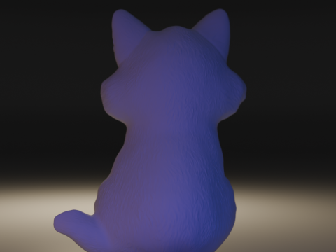Cute and elegant cat Modello di stampa 3D