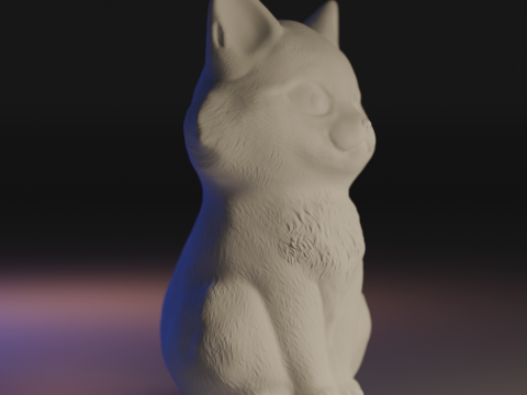 Cute and elegant cat Modello di stampa 3D