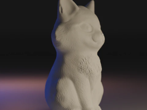 Cute and elegant cat 3D Print Model