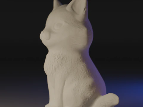 Cute and elegant cat 3D Print Model